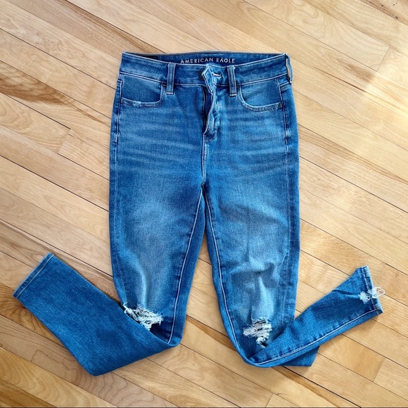 American Eagle High-Rise Jeggings - Size 0 Short - Picture 1 of 3